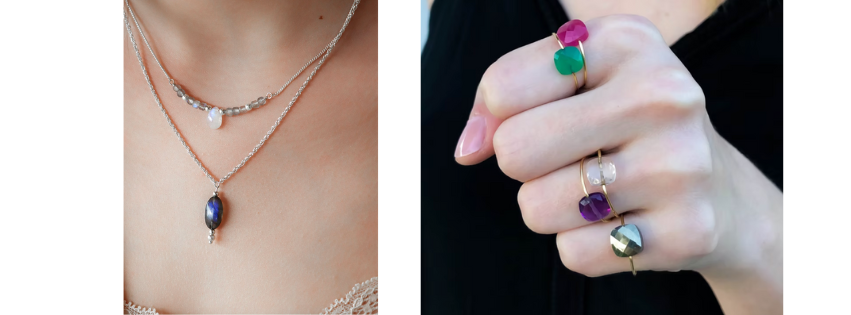 Photo collier et bagues